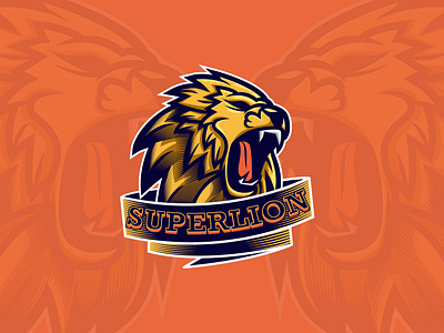 Super Lion LOGO design icon illustration logo 徽标 插图