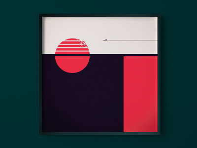 Minimal-Sci-Fi Artwork artwork illustration minimal sci fi si fi