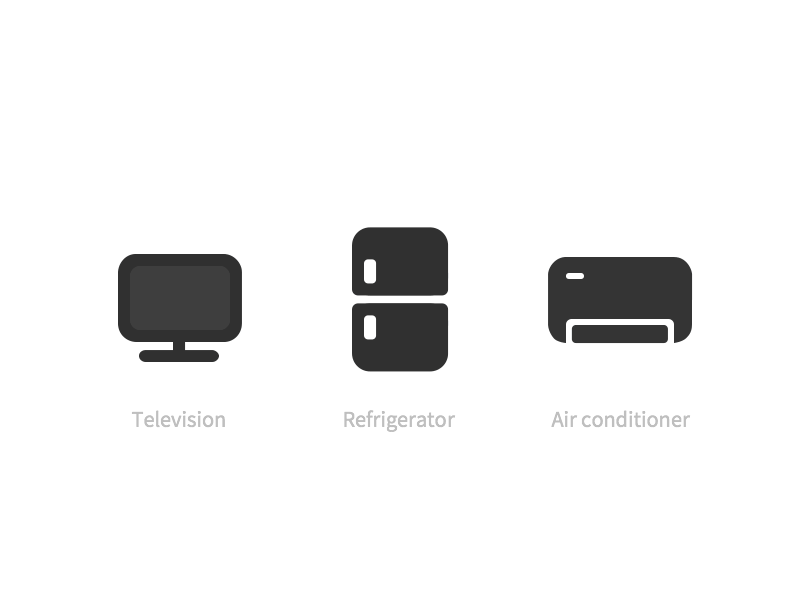 Electrical appliances - Icon - Animation