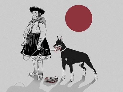 Nothing New Under the Sun, 2015 adidas blood doberman illustration sun