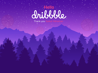 My first shot. Hello Dribbble! app branding design dribbble hello dribbble icon illustration logo my fast short typography ui ux vector