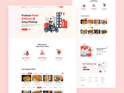 Fdelivery - Food Delivery Landing Page 🍕