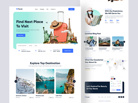 Travel Agency Landing Page Design by Shadhin Ahmed on Dribbble