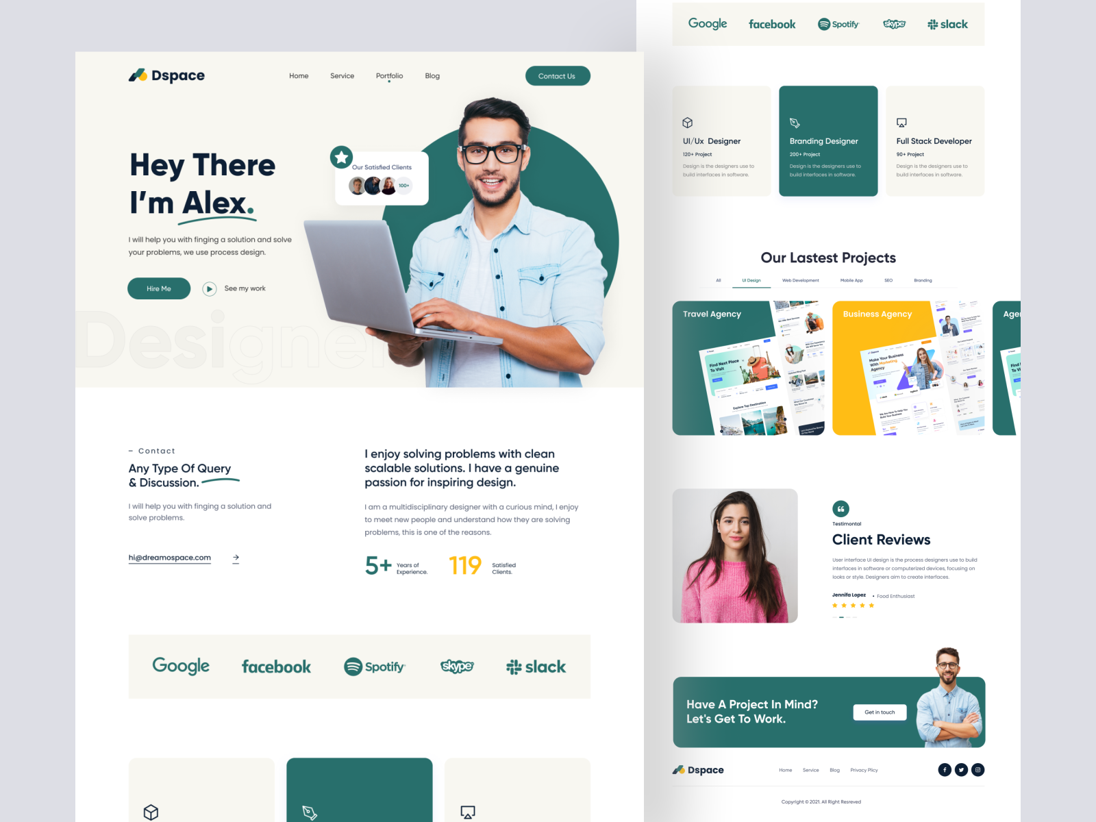 Dribbble - Personal Portfolio.png by Shadhin Ahmed