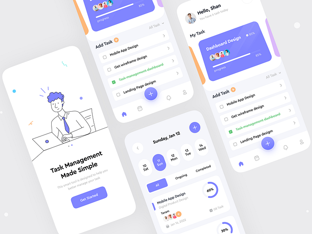 Task Management Mobile App By Shadhin Ahmed On Dribbble