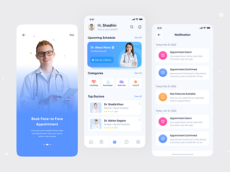 Medical Mobile App by Shadhin Ahmed on Dribbble