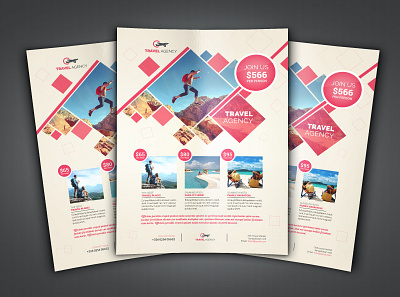 Travel Agency Flyer template