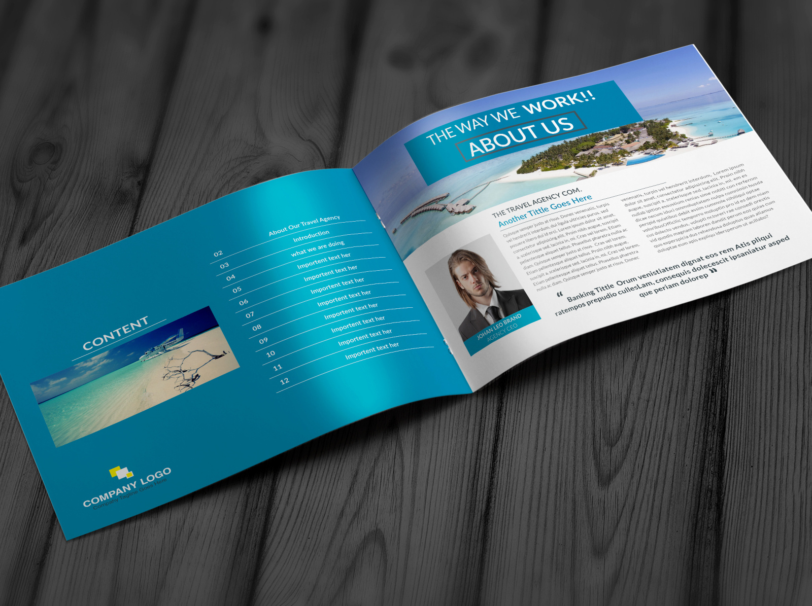 Travel Agency Brochure Catalog by Abdullah Al Mamun Mazumder on Dribbble