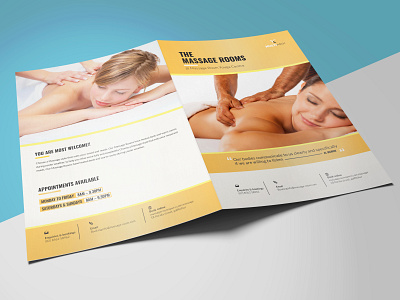 Body Spa Bi-Fold Brochure template