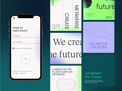 Arret Brand Applications advertisement brandapplication branddesign brandidentity branding design graphic design landingpage marketing metaverse ui uidesign uxdesign webdesign