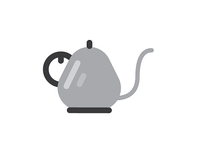 Kettle icon illustration material design simple