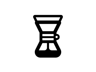 Chemex coffee icon illustration logo simple