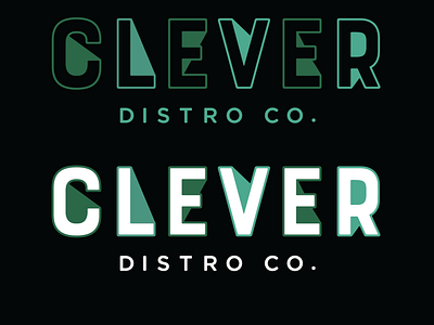 clever distro co branding logo simple