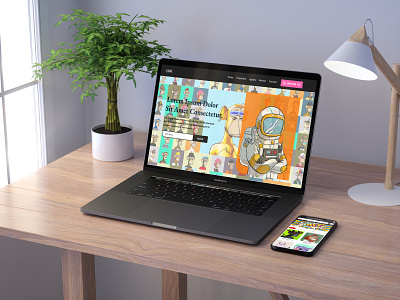 NFT Landing Page And App UI/UX Design.