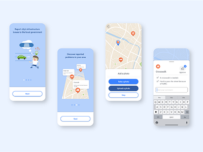 UX & UI Design | Infrastructure issues reporting App