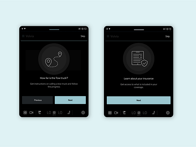 UI Design | Onboarding illustrations for car App