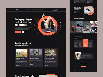 Yoga landing page