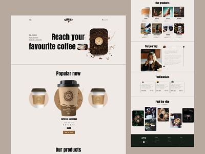 CAFFINE - Coffee Shop website