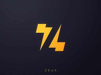 Z for Zeus lightning logo negativespace z zeus