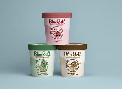Blue Bell Non-Dairy (Concept) branding design graphic design illustration logo