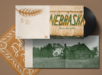 Bruce Springsteen - Nebraska (Concept) branding design graphic design illustration packaging vinyl