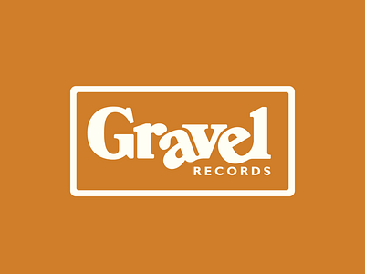 Gravel Records Logo design graphic design logo typography