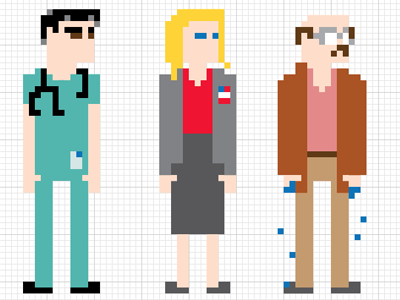 user groups 8 bit arrested development design research illustration illustrator ux