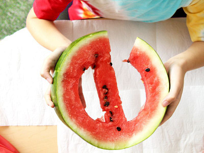 July 4th branding food holiday identity logo patriotic photography tie dye watermelon