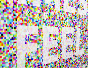 Sometimes I Feel like I'm 72 DPI color pixel poster print