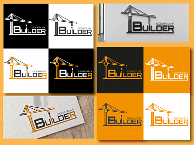Logo for a construction company "Builder Company" branding builder construction design graphic design illustration logo vector