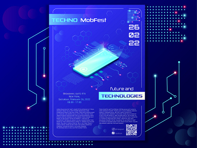 Flyer of the festival of new technologies