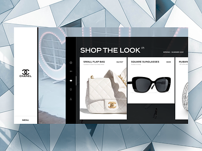 Chanel, Shop the Look chanel clean design elegant grid luxury minimal modern sexy shop shopping ui video white