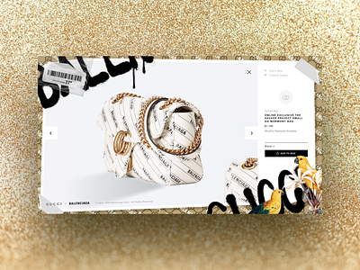 Balenciaga x Gucci Hacker Project PDP ecommerce luxury pdp