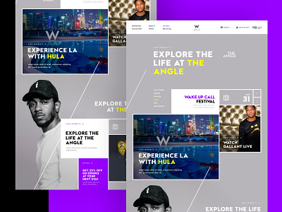W Exploration design design app events exploration full page purple