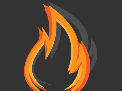 FIRE app illustration logo vector