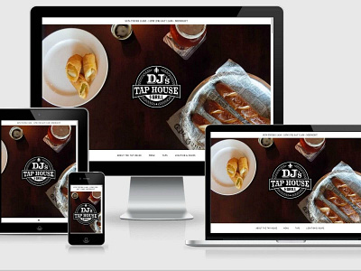 DJ's Tap House & Grill web design website wordpress design