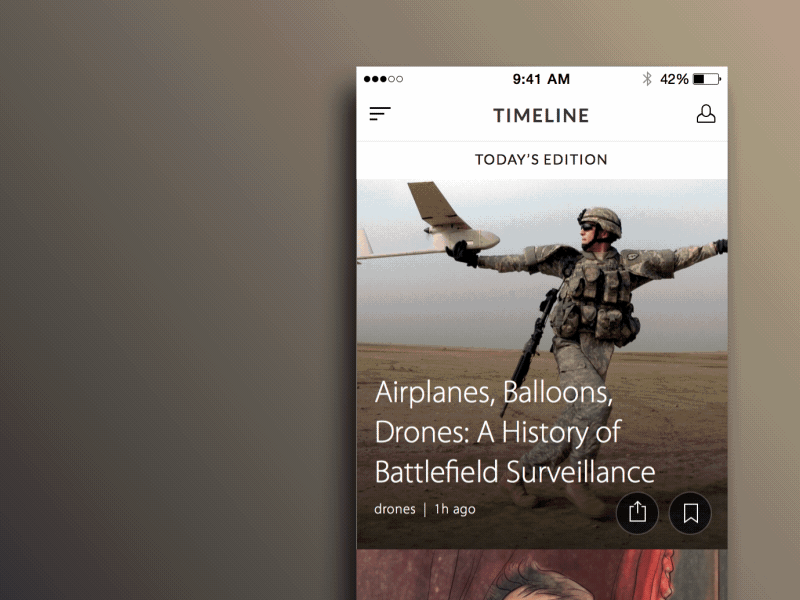 Timeline opening animation content gif ios mobile news opening timeline ui ux