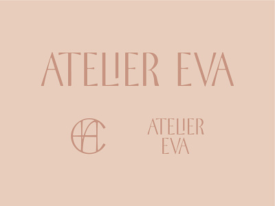 Atelier Eva Branding all caps brand identity branding custom type custom typography design logo monogram nyc sans serif tattoo tattoo studio type design