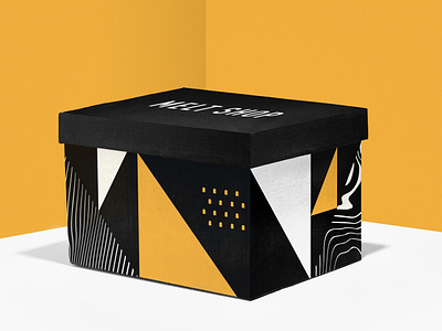 Melt Shop Catering Box brand identity branding geometric packaging