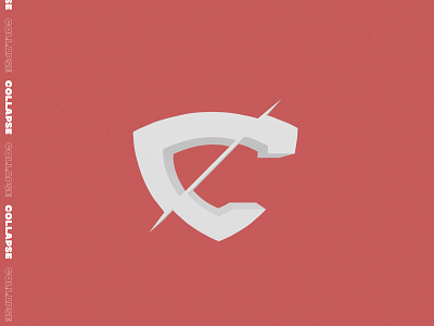 Collapse branding circle design illustration illustrator logo photoshop red vector white