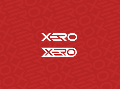 XERO ai branding design illustration illustrator logo photoshop red vector white