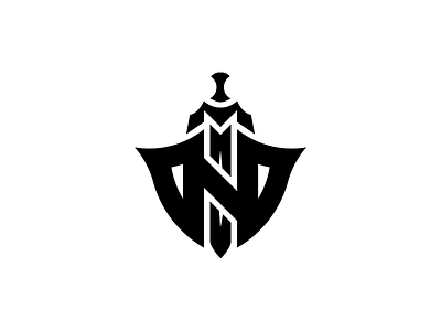 "N" + Sword branding design illustrator logo photoshop