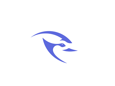 "Blue Jay" bird blue bluejay branding jay logo minimalistic