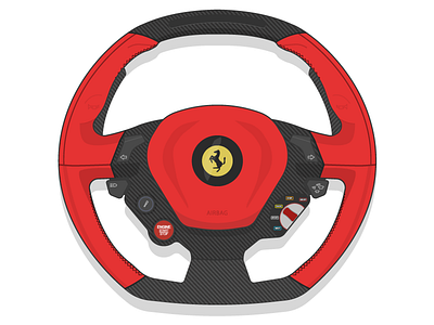 Ferrari 488 steering wheel