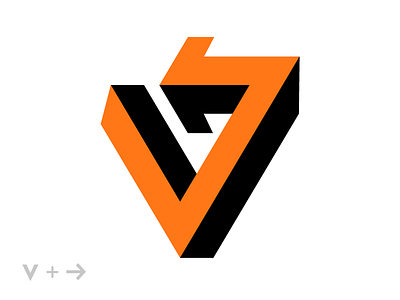 V arrow V1 arrow combination design icon logo logo mark mark busch nielsen v