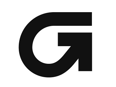 G arrow design g logo mark busch nielsen
