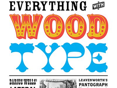 Woodtype typography woodtype