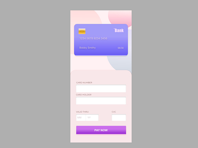 Credit card check out dailyui ui
