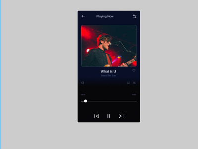 Music Player dailyui ui musicplayer. ui