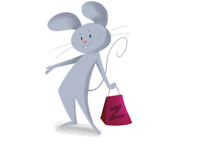 Mouse animals illustration logo ui